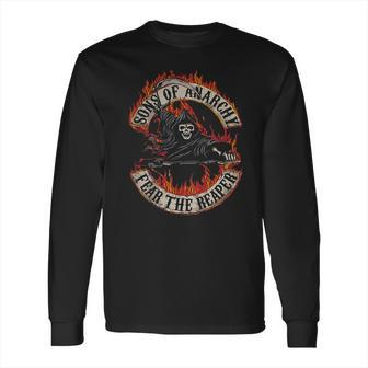 Sons Of Anarchy Fear The Reaper Flamed Logo Long Sleeve T-Shirt | Favorety AU