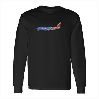 Southwest Airlines Boeing 737 800 Long Sleeve T-Shirt | Favorety DE