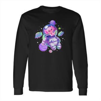 Space Axolotl Cute Kawaii Pastel Goth Funny Axolotl Lovers Long Sleeve T-Shirt | Favorety