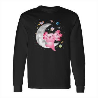 Space Axolotl Kawaii Pastel Goth Anime Comic For Girls Long Sleeve T-Shirt | Favorety CA