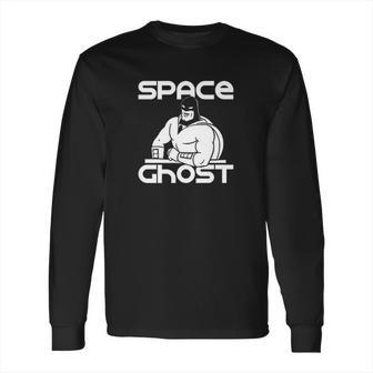 Space Ghost Line Art Space Ghost At Desk Long Sleeve T-Shirt | Favorety UK