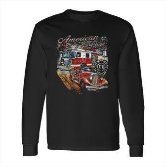 Spartan American Pride Firefighter Long Sleeve T-Shirt | Favorety