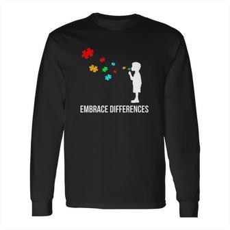 Sped Special Education Embrace Differences Long Sleeve T-Shirt | Favorety AU