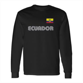 Spiritforged Apparel Ecuador Soccer Jersey Long Sleeve T-Shirt | Favorety DE