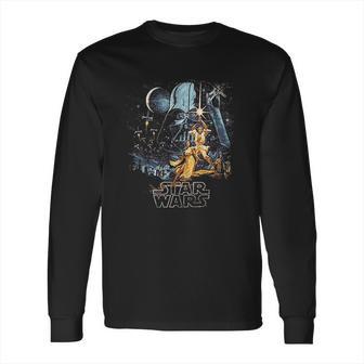 Star Wars A New Hope Vintage Poster Long Sleeve T-Shirt | Favorety AU