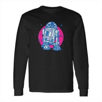 Star Wars R2-D2 Vintage Neon Retro Sparkly Badge Long Sleeve T-Shirt | Favorety DE