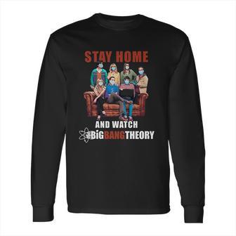 Stay Home And Watch Funny Social Distancing Long Sleeve T-Shirt | Favorety DE