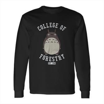 Stoned Totoro College Of Forestry Studio Long Sleeve T-Shirt | Favorety