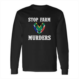 Stop Farm Murders Long Sleeve T-Shirt | Favorety AU