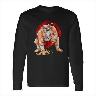 Sumo Santa Long Sleeve T-Shirt | Favorety