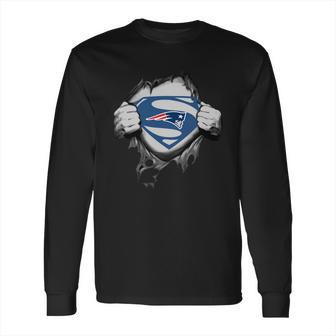 Superman New England Patriots Shirt Long Sleeve T-Shirt | Favorety UK