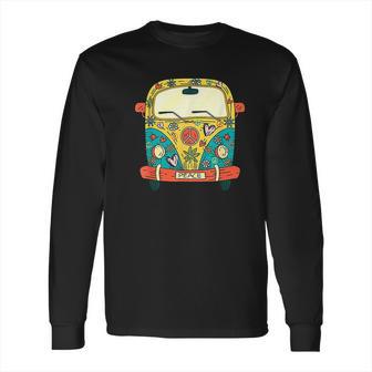 Surf Camping Bus Model Love Retro Peace Hippie Surfing 60S Long Sleeve T-Shirt | Favorety