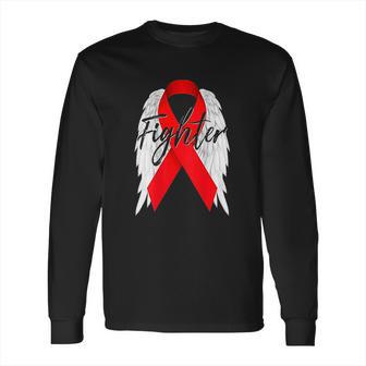 Survivor Red Ribbon Recovery Long Sleeve T-Shirt | Favorety