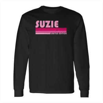 Suzie Name Personalized Retro Vintage 80S 90S Birthday Long Sleeve T-Shirt | Favorety UK