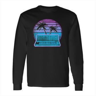 Synthwave Vintage Retrowave Pastel Goth Analog Synthesizer Long Sleeve T-Shirt | Favorety