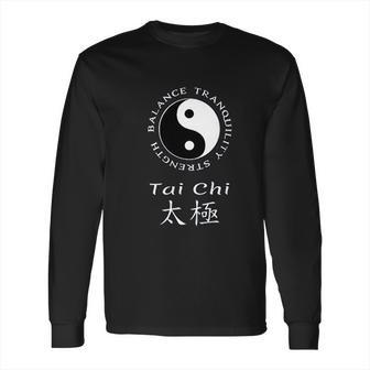 Tai Chi Chuan Chinese Martial Arts Yin Yang Long Sleeve T-Shirt | Favorety UK