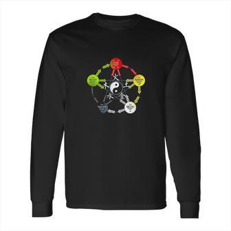 Tai Chi Yin Yang Five Elements Chinese Medicine Long Sleeve T-Shirt | Favorety CA