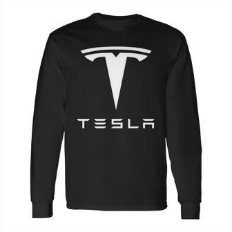 Tesla Logo Merchandise Shirt Long Sleeve T-Shirt | Favorety UK