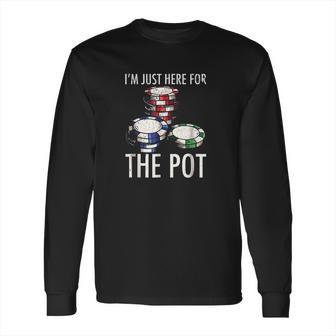 Texas Holdem Gambling Pot Cards Player Long Sleeve T-Shirt | Favorety AU