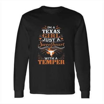 Texas Longhorns Texas Longhorn Girl Long Sleeve T-Shirt | Favorety AU