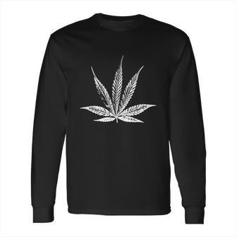 Thc Pot Leaf Ink Stamp Cannabis Medical Marijuana Meaningful Gift Long Sleeve T-Shirt | Favorety AU