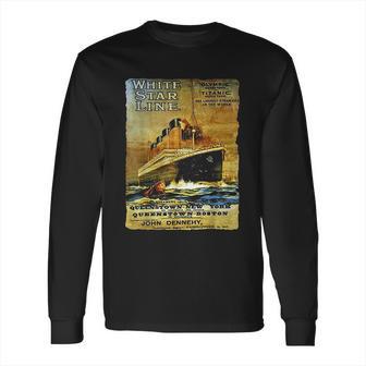 Titanic Sailing Ship Cruise Vintage Poster Long Sleeve T-Shirt | Favorety CA