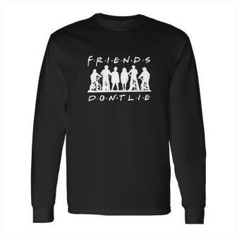 Tv Show Hawkins Middle School Stuck In The Upside Down Friends Dont Lie Long Sleeve T-Shirt | Favorety CA