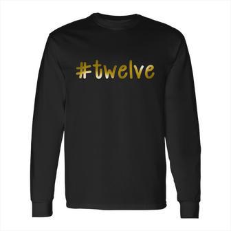 Twelve 12Th Birthday Gold Logo Long Sleeve T-Shirt | Favorety AU