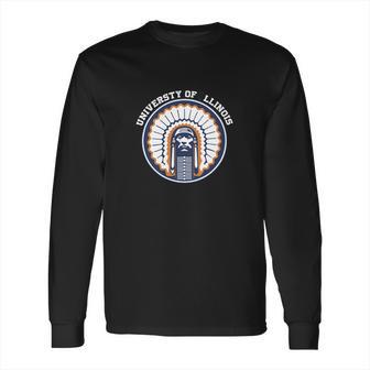 U Of I Illinois Chief Long Sleeve T-Shirt | Favorety CA