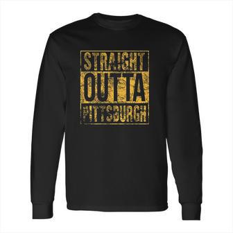 Ugp Campus Apparel Straight Outta Hometown Pride Mens Long Sleeve T-Shirt | Favorety CA