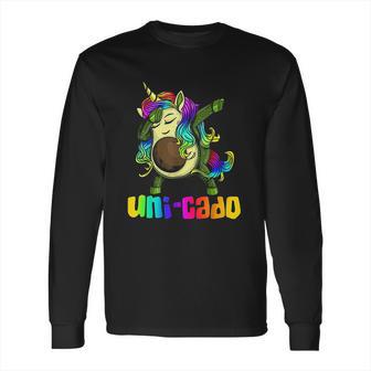 Uni Cado Dabbing Unicorn Avocado Long Sleeve T-Shirt | Favorety AU