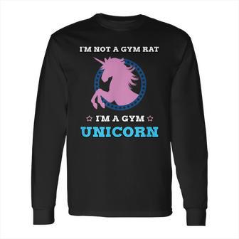 Unicorn Gym Workout Fun Fitness By Zany Brainy Long Sleeve T-Shirt | Favorety