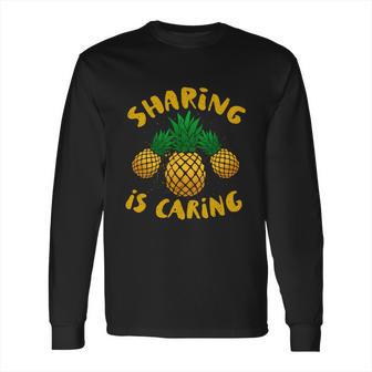 Upside Down Pineapple Cute Gift Sharing Swinger Gift Long Sleeve T-Shirt | Favorety UK