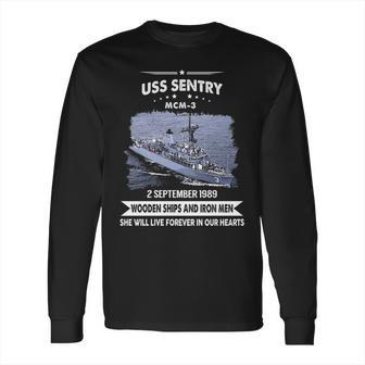 Uss Sentry Mcm3 Long Sleeve T-Shirt | Favorety CA