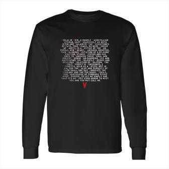 V For Vendetta Speech Black Long Sleeve T-Shirt | Favorety DE