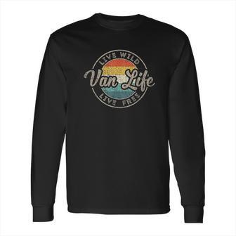 Van Life Clothing Retro Vintage Van Dwellers Vanlife Nomad Long Sleeve T-Shirt | Favorety