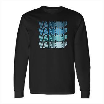 Vannin Retro Blue Vanner Long Sleeve T-Shirt | Favorety CA