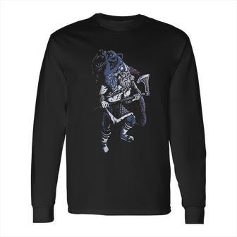 Viking Berserker Bear Spirit Valhalla Norse Nordic Mythology Warrior Long Sleeve T-Shirt | Favorety UK