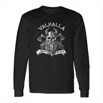 Viking Valhalla Sons Of Odin Norse Nordish Thor Mythology Long Sleeve T-Shirt | Favorety AU