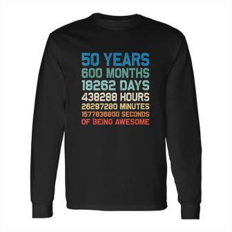 Vintage 1969 52Th Birthday 52 Yrs Old 600 Months Long Sleeve T-Shirt | Favorety