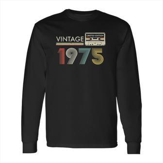 Vintage 1975 Limited Edition Retro Cassette Long Sleeve T-Shirt | Favorety