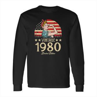 Vintage 1980 Limited Edition 1980 42Nd Birthday 42 Years Old Long Sleeve T-Shirt | Favorety DE