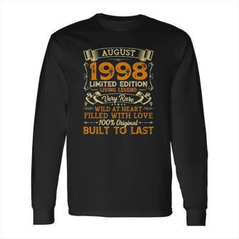 Vintage 23Rd Birthday August 1998 23 Years Old Gift Long Sleeve T-Shirt | Favorety AU