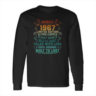 Vintage 55 Years Old March 1967 55Th Birthday Gift Long Sleeve T-Shirt | Favorety DE