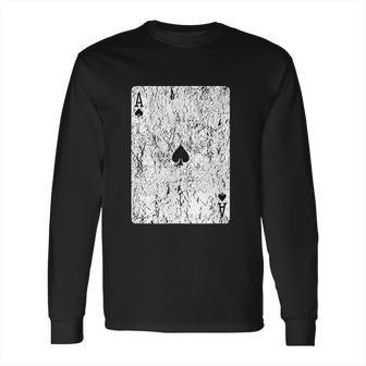 Vintage Ace Of Spades Long Sleeve T-Shirt | Favorety