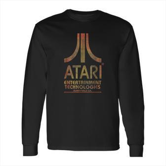 Vintage Atari Entertainment Technologies Distressed T-Shirt Long Sleeve T-Shirt | Favorety DE