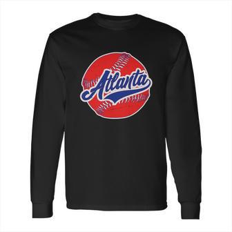 Vintage Atlanta Baseball Sports Logo Long Sleeve T-Shirt | Favorety UK