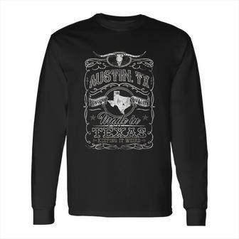 Vintage Austin Texas Keep Austin Weird Texas Long Sleeve T-Shirt | Favorety DE