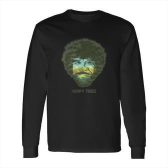 Vintage Bob Ross Happy Trees Multipe Exposure Long Sleeve T-Shirt | Favorety AU