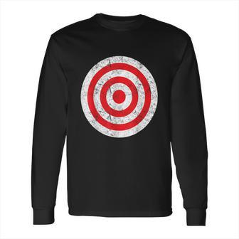 Vintage Bullseye Target Bulls Eye Funny Joke Long Sleeve T-Shirt | Favorety AU